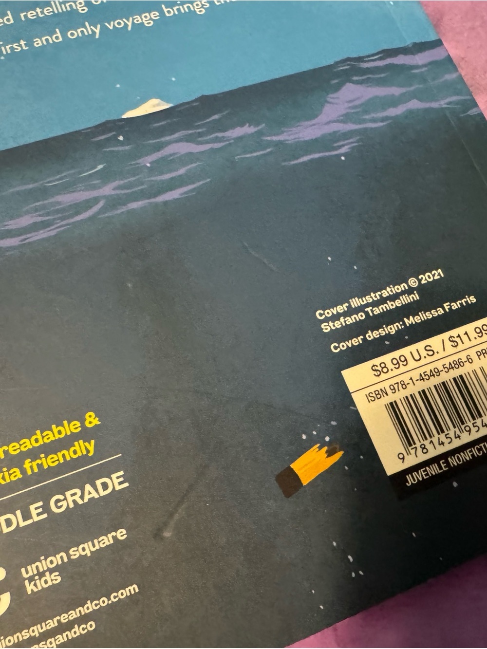 Titanic Middle Grade Nonfiction Book Union Square Kids Book - Picture 4 of 5